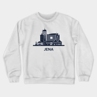 Skyline emblem of Jena, city in Thuringia, Germany Crewneck Sweatshirt